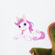 Cute horse princess resting Wall Decal