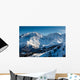 Mountain Peak and Ski Wall Mural