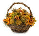 Arrangement of dried flowers in a basket Wall Decal