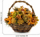 Arrangement of dried flowers in a basket Wall Decal