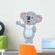 Cute koala cartoon hand waving Wall Decal