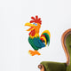 Rooster cartoon Wall Decal
