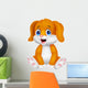Cute baby dog cartoon Wall Decal
