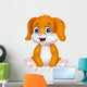 Cute baby dog cartoon Wall Decal