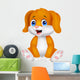 Cute baby dog cartoon Wall Decal