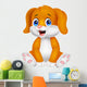 Cute baby dog cartoon Wall Decal