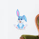 Cute Rabbit Cartoon Wall Decal