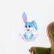 Cute rabbit cartoon Wall Decal