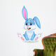 Cute rabbit cartoon Wall Decal
