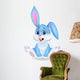 Cute rabbit cartoon Wall Decal