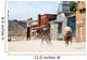 Two cowboys in a traditional American western town Wall Mural