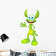 Animated Green Creature Funny Wall Decal