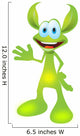 Animated Green Creature Funny Wall Decal