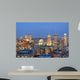 Montreal at dusk Wall Mural