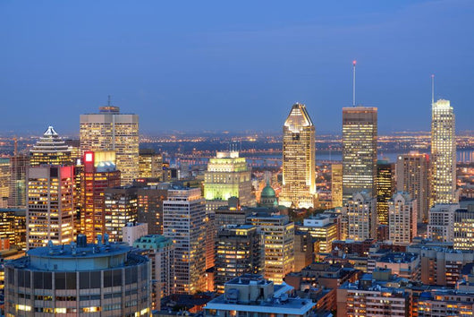 Montreal at dusk Wall Mural