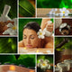 Spa Theme  Photo Collage Composed of Different Images Wall Mural