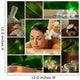 Spa Theme  Photo Collage Composed of Different Images Wall Mural