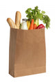 Paper Bag with Food