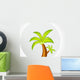 abstract vector coconut tree Wall Decal