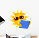 Sunshine reads another book Wall Decal