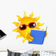 Sunshine reads another book Wall Decal