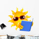 Sunshine reads another book Wall Decal