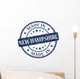 Made New Hampshire Blue Wall Decal