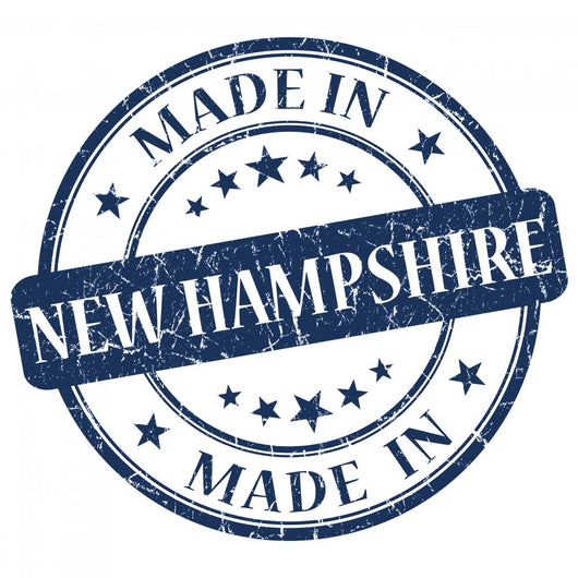 made in new hampshire blue stamp Wall Decal