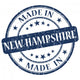 made in new hampshire blue stamp Wall Decal
