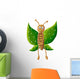 Cute green butterfly Wall Decal