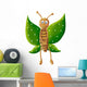 Cute green butterfly Wall Decal