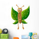 Cute green butterfly Wall Decal