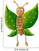 Cute green butterfly Wall Decal