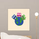 train around the earth Wall Mural