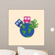 train around the earth Wall Mural