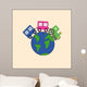 train around the earth Wall Mural