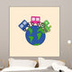 train around the earth Wall Mural