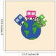 train around the earth Wall Mural