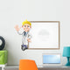 Cartoon doctor and sign Wall Decal