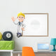 Cartoon doctor and sign Wall Decal