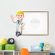 Cartoon doctor and sign Wall Decal