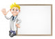 Cartoon doctor and sign Wall Decal