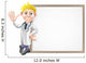 Cartoon doctor and sign Wall Decal