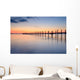 Jetty at Sunset Wall Mural