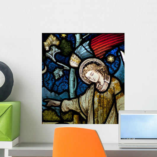 Angel with Red Wing Wall Mural