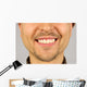 Male Mouth with Smile Wall Mural