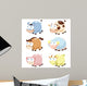 Cute Animal Set Wall Decal