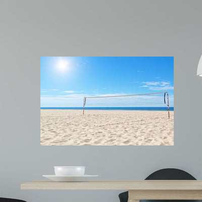 Beach Volleyball Court Sea shown on a wall