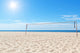 Beach Volleyball Court Sea