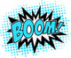 BOOM! Comic Sprechblase Explosion Wall Decal